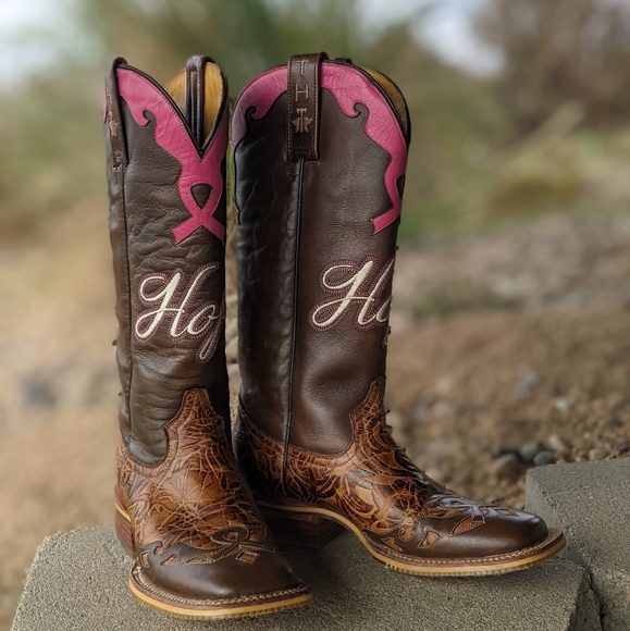 Breast Cancer Cowboy Boots 